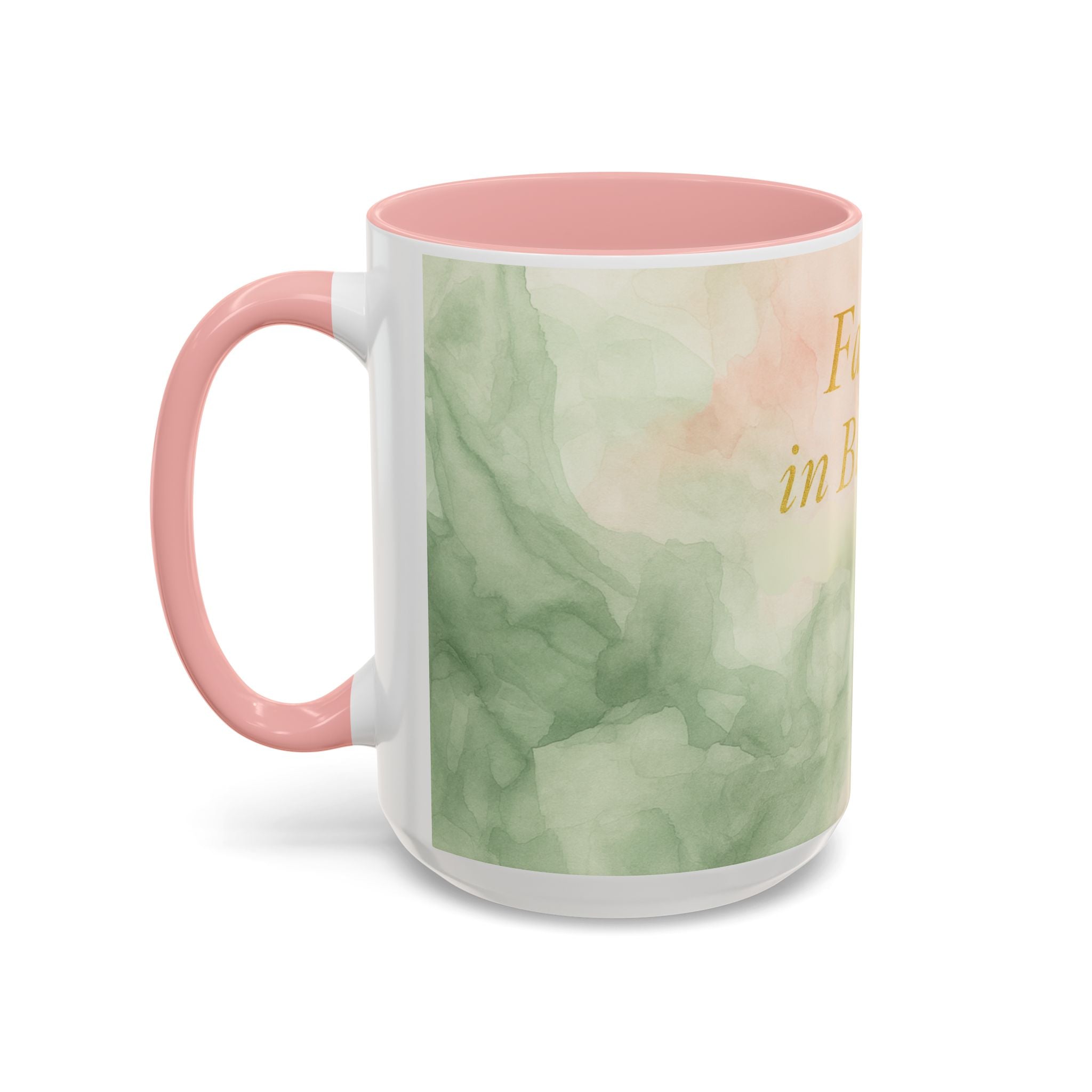 Faith in Bloom Coffee Mug - Inspirational Floral Design