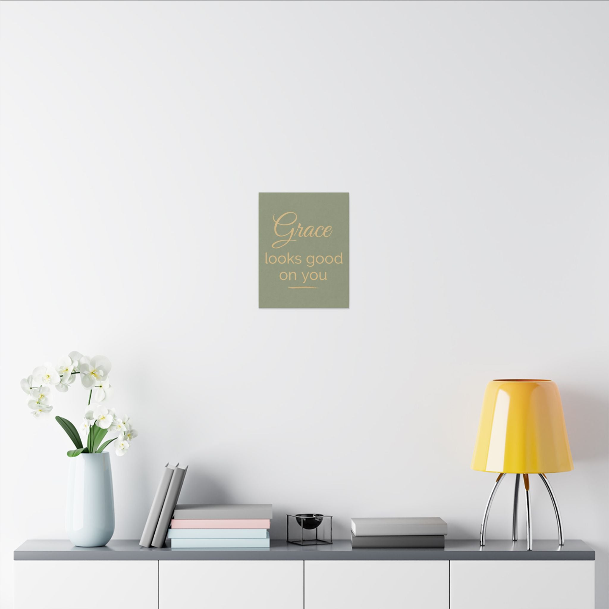 Inspirational Canvas Wall Art - 'Grace Looks Good on You'