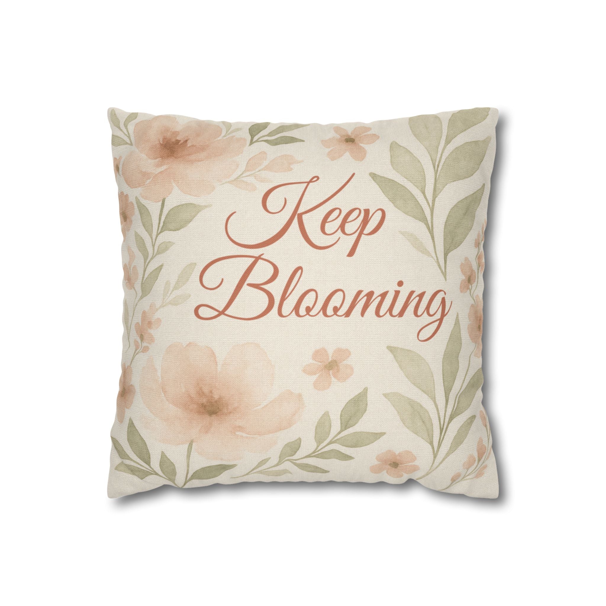 Blooming Floral Pillowcase - Keep Blooming Decor for Cozy Spaces