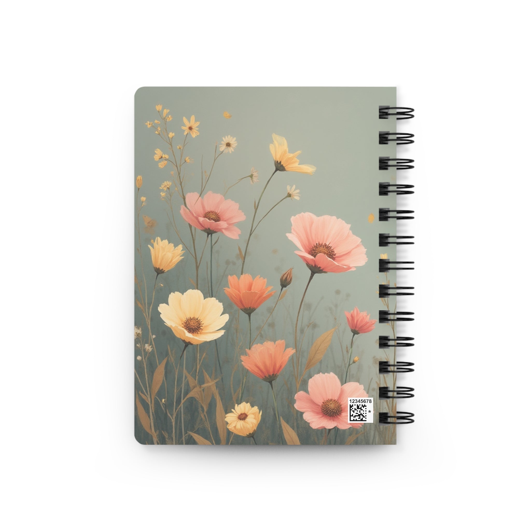 Floral Daily Prayer Journal, Inspirational Writing Notebook, Spiritual Gift, Meditation Journal, Self-Care Planner