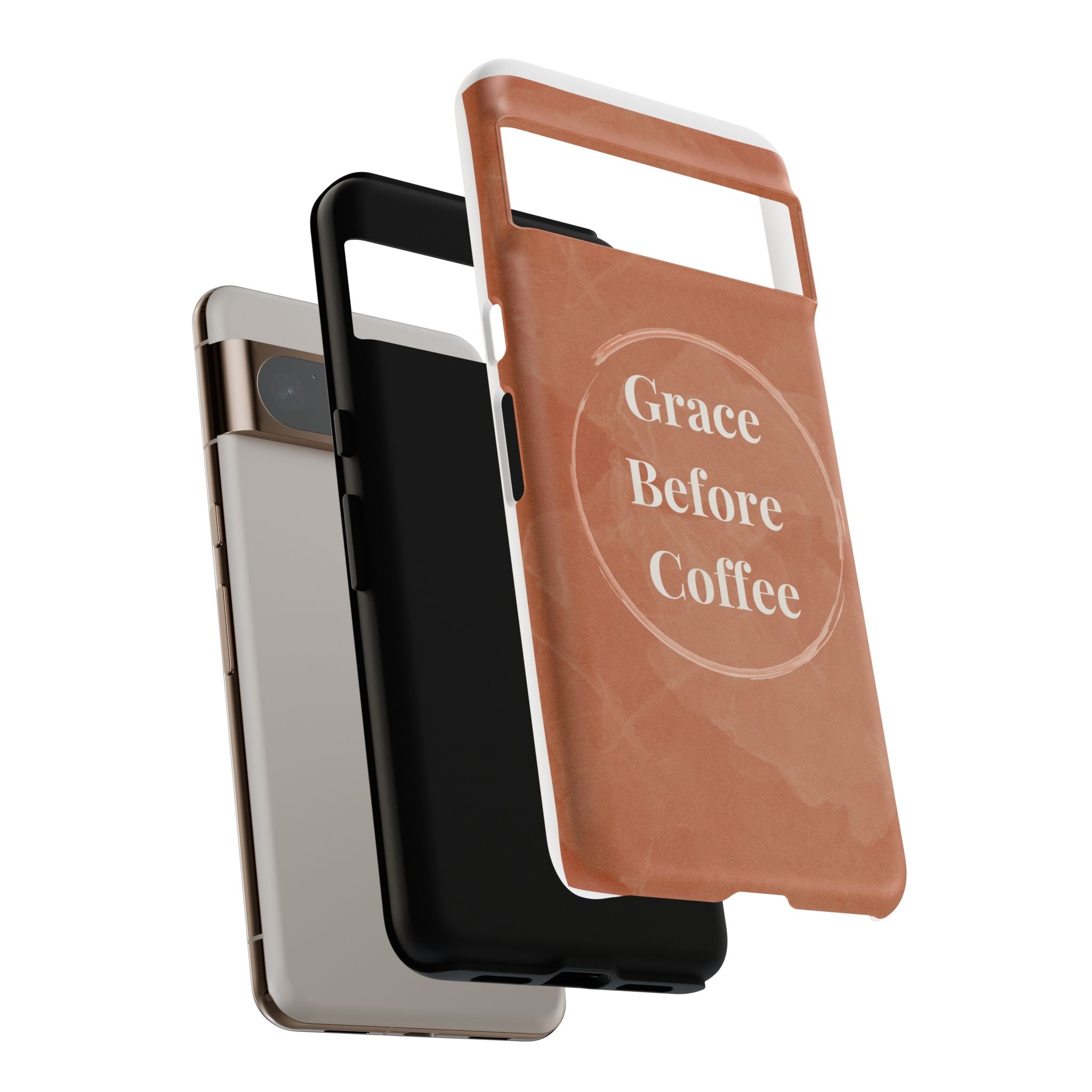 Coffee Lover's Phone Case - Grace Before Coffee Design
