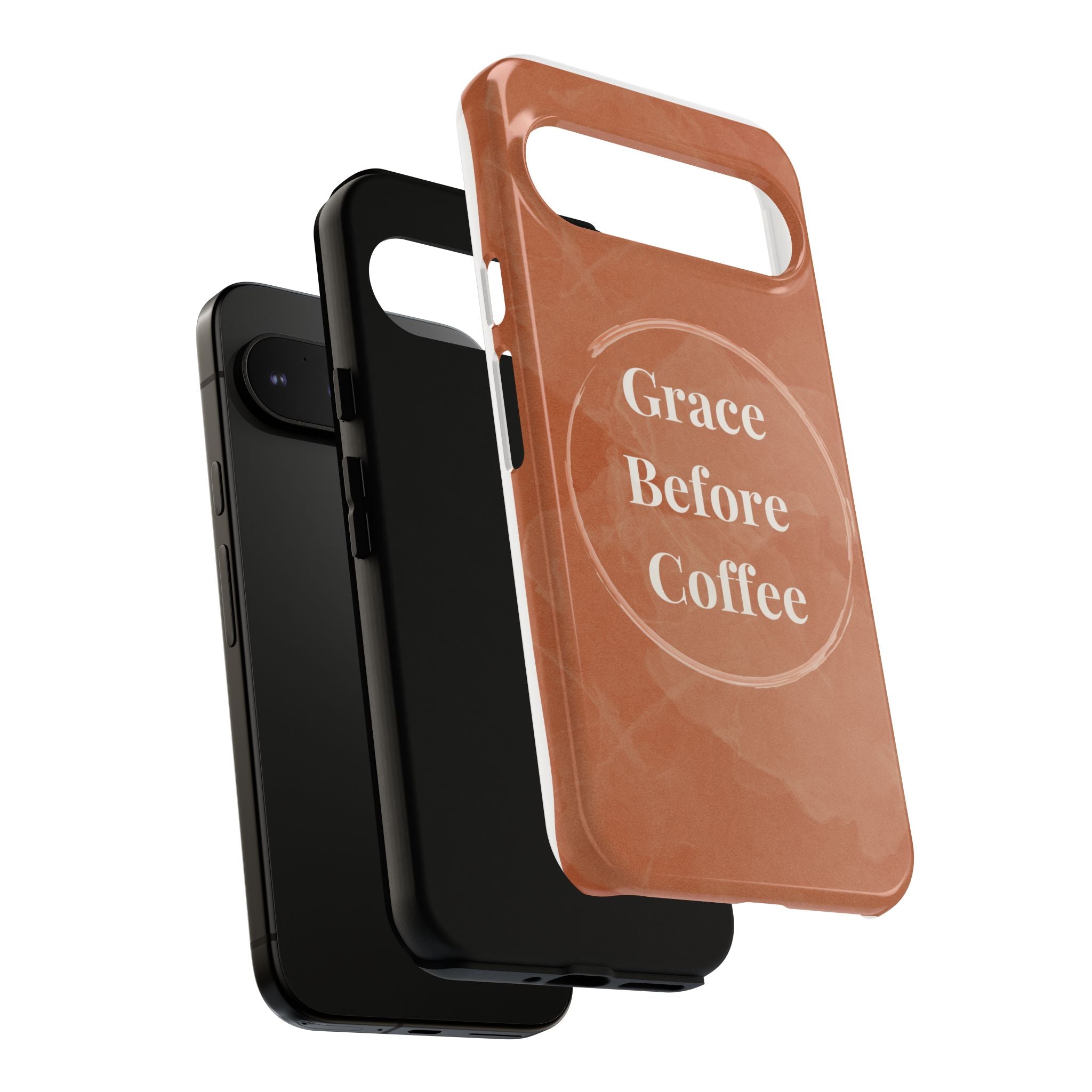 Coffee Lover's Phone Case - Grace Before Coffee Design