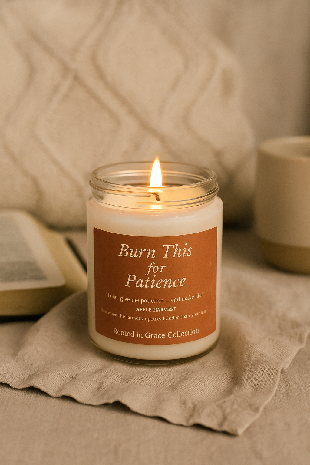 “Burn This for Patience” — Apple Harvest Scented Soy Candle