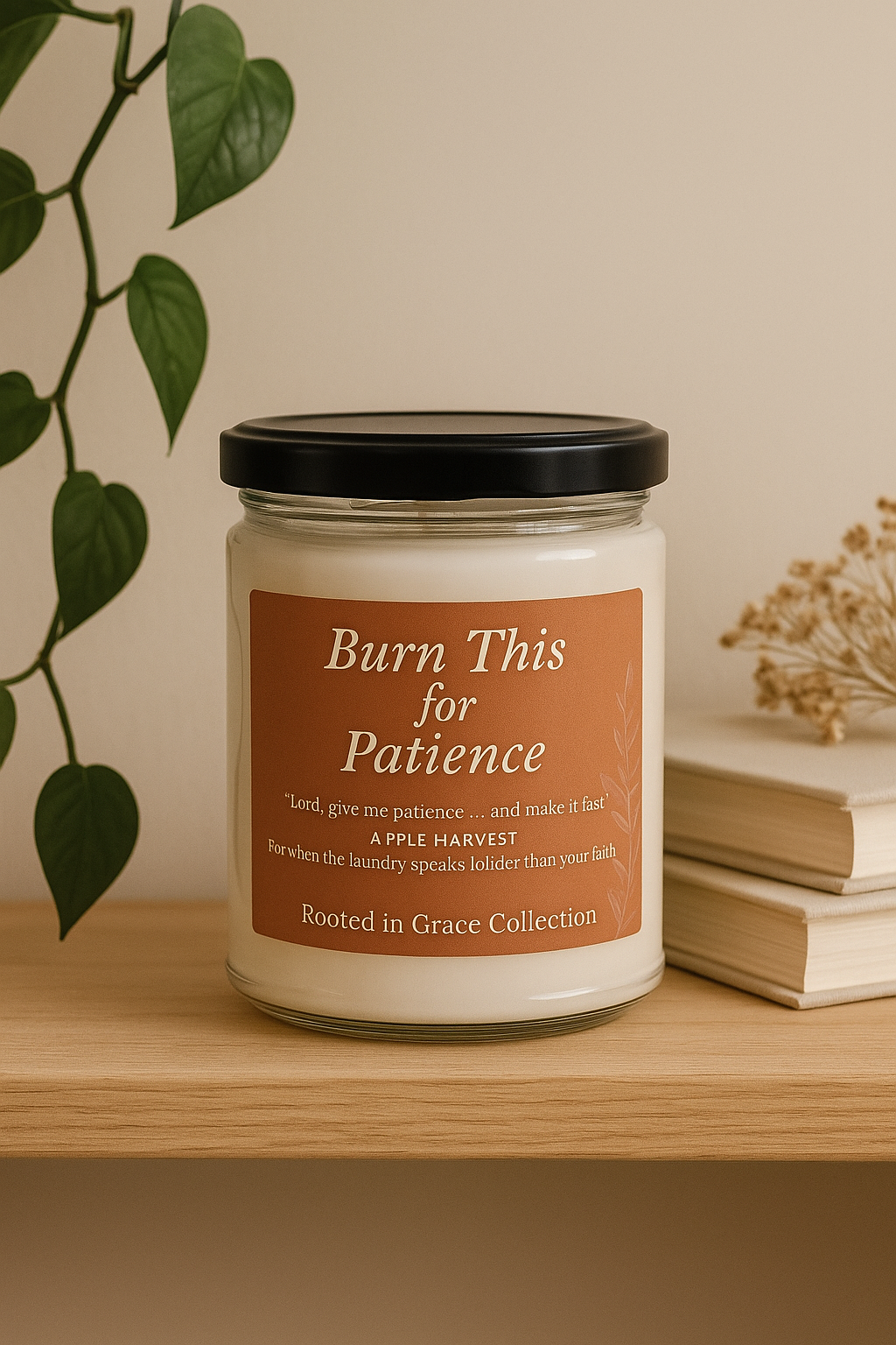 “Burn This for Patience” — Apple Harvest Scented Soy Candle