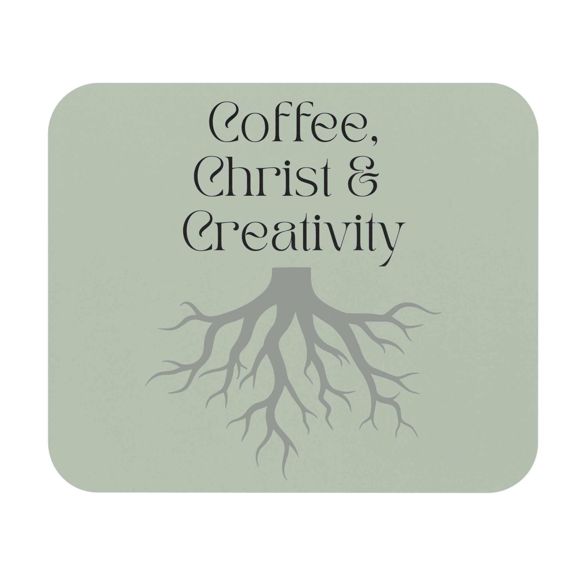 Mouse Pad — "Coffee, Christ & Creativity" Inspirational Desk Mat