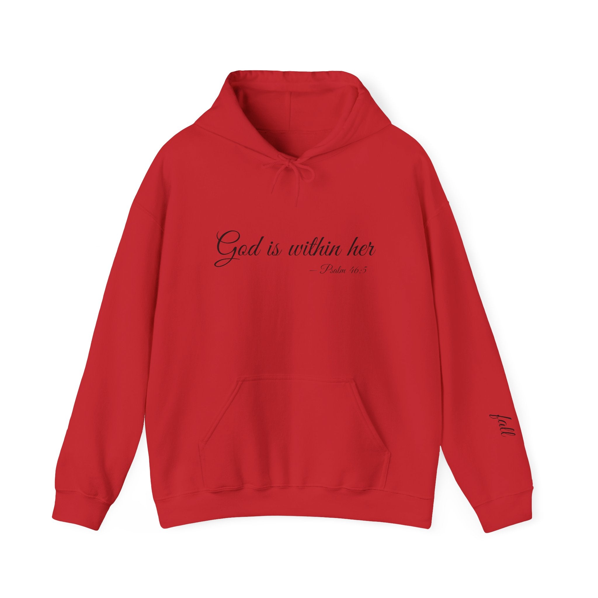 God Is Within Her Hoodie — Inspirational Christian Scripture Pullover