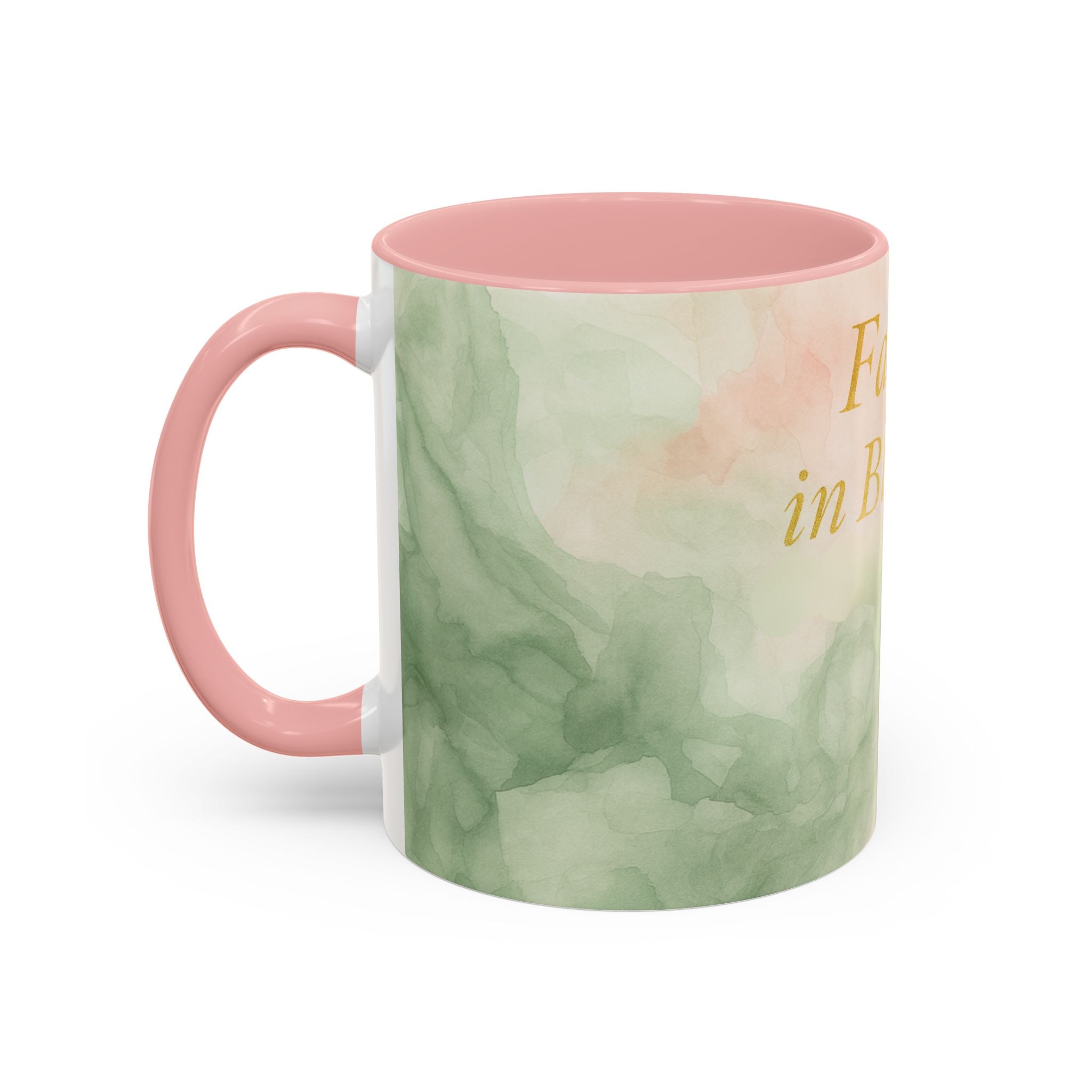 Faith in Bloom Coffee Mug - Inspirational Floral Design