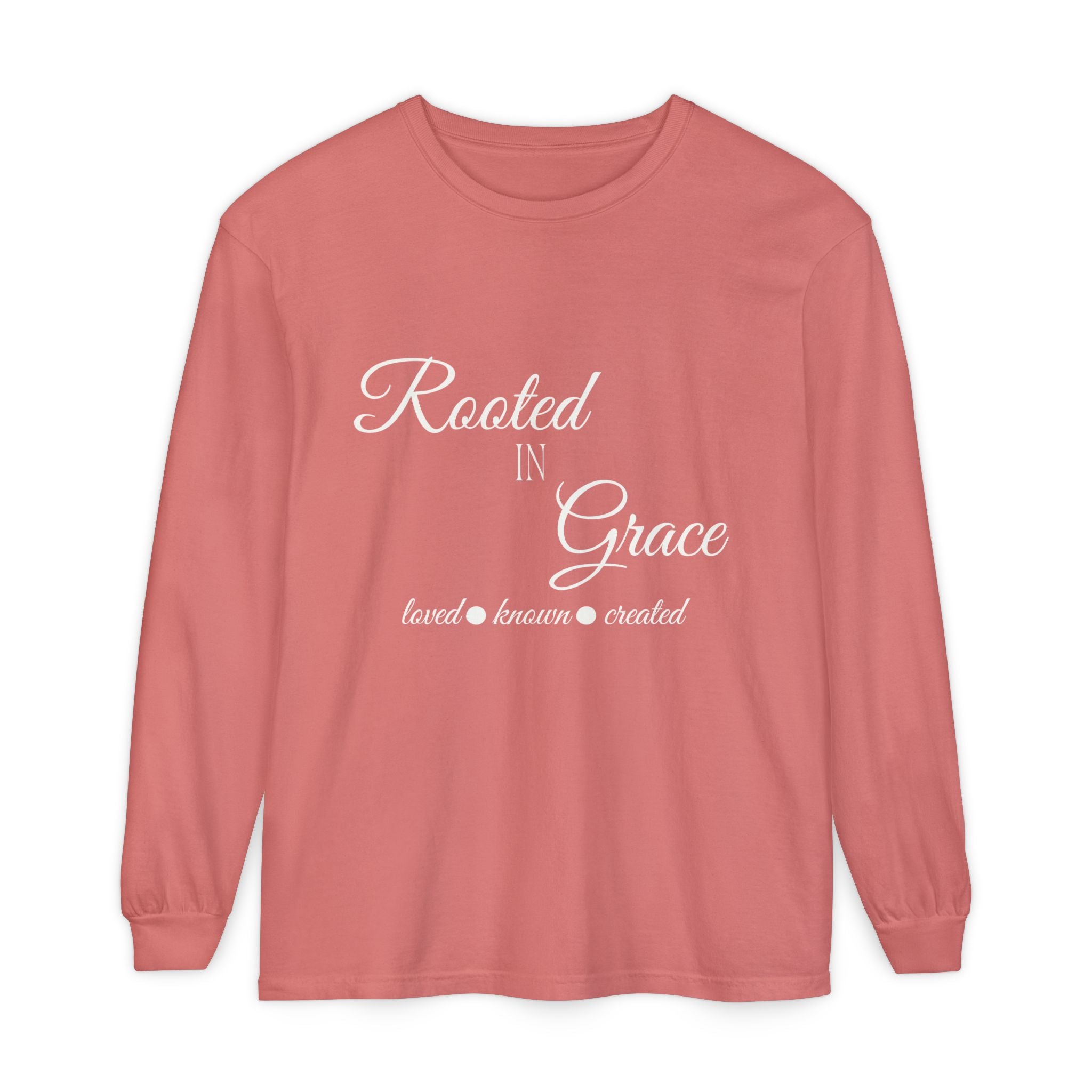 Rooted in Grace Long Sleeve – Garment-Dyed Comfort Fit