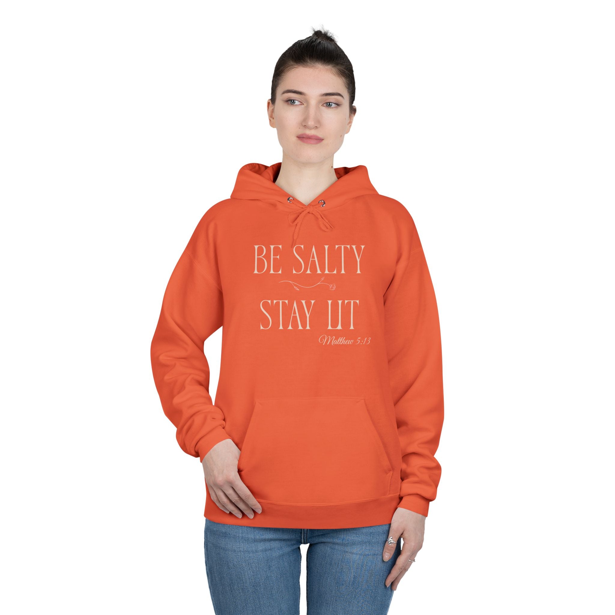 Be Salty Stay Lit’ Hoodie — Faith-Inspired Graphic Pullover