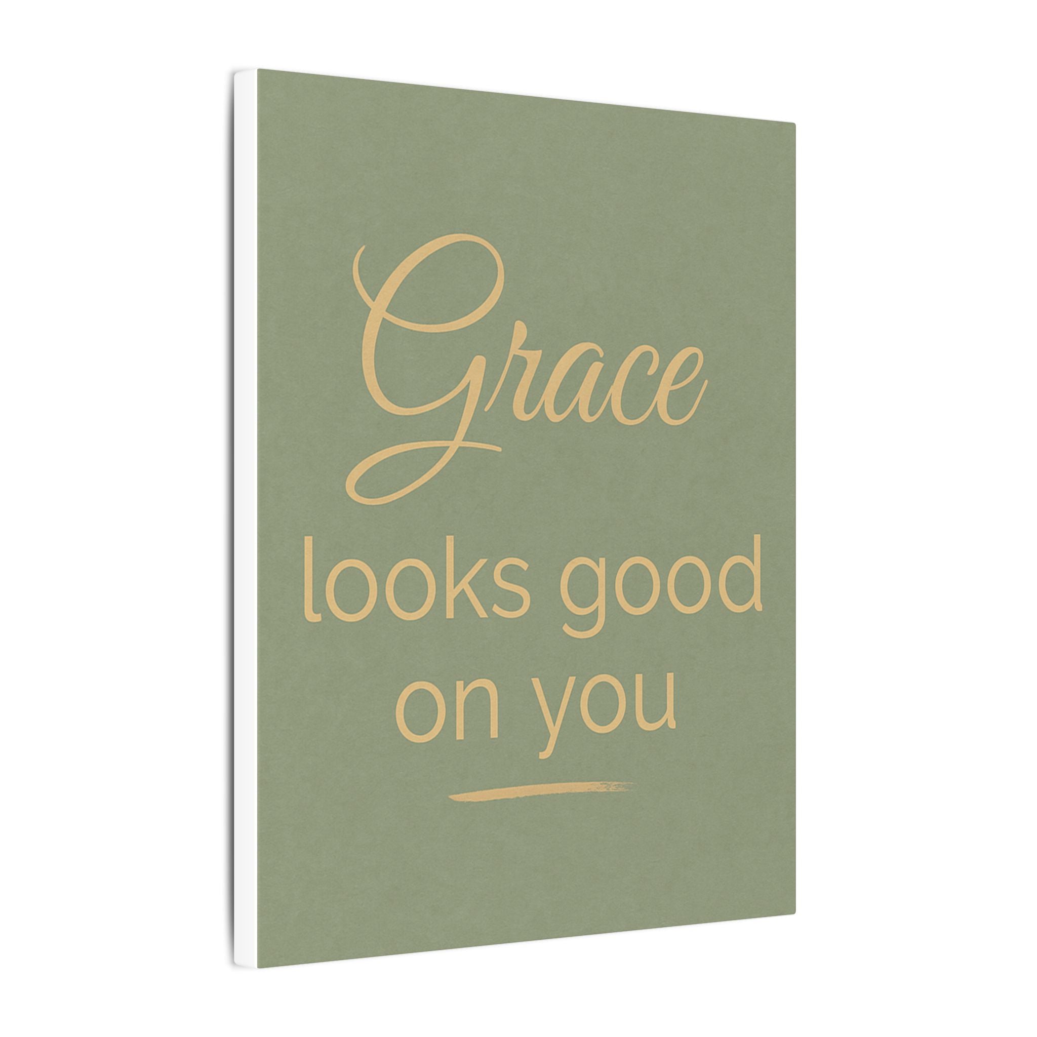 Inspirational Canvas Wall Art - 'Grace Looks Good on You'