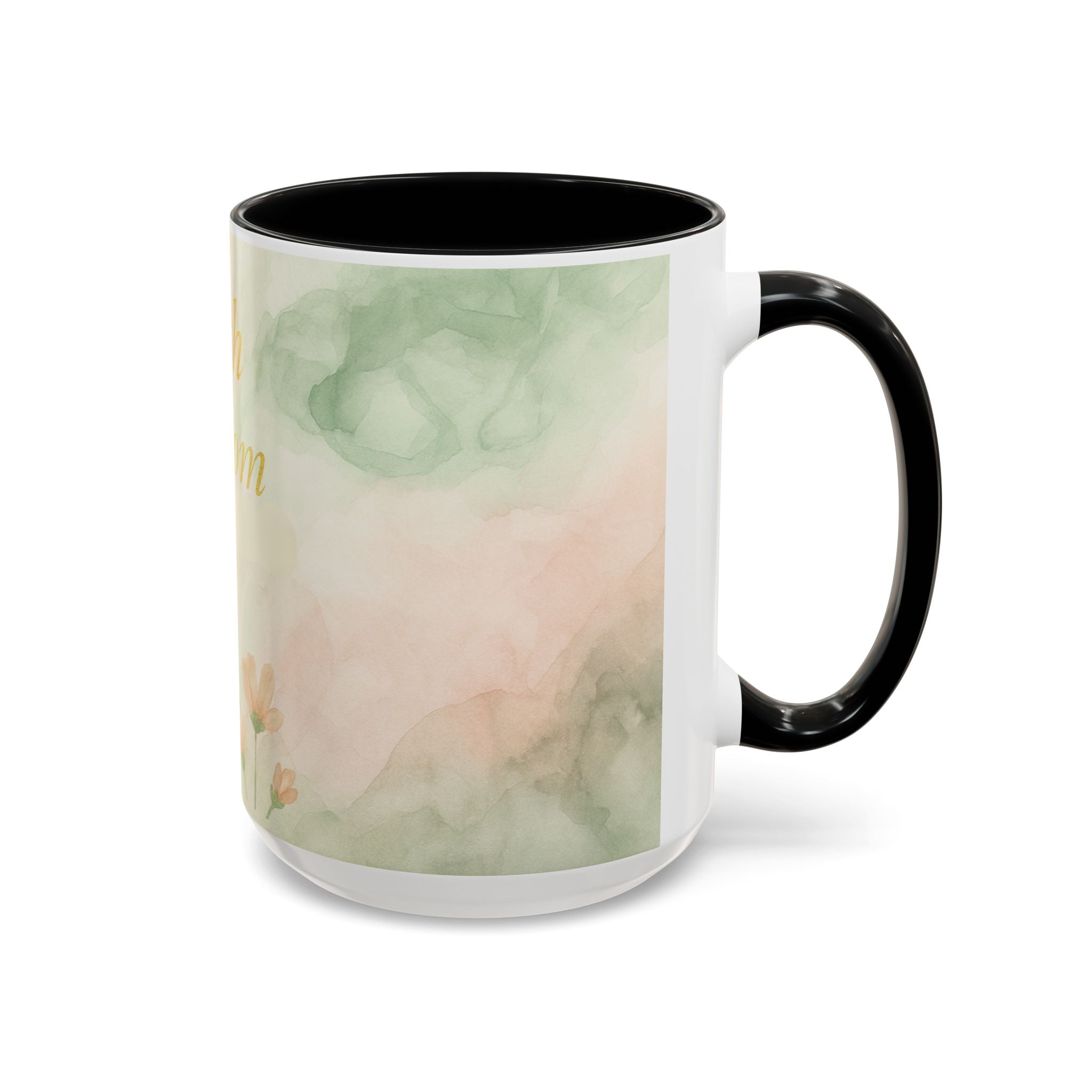 Faith in Bloom Coffee Mug - Inspirational Floral Design