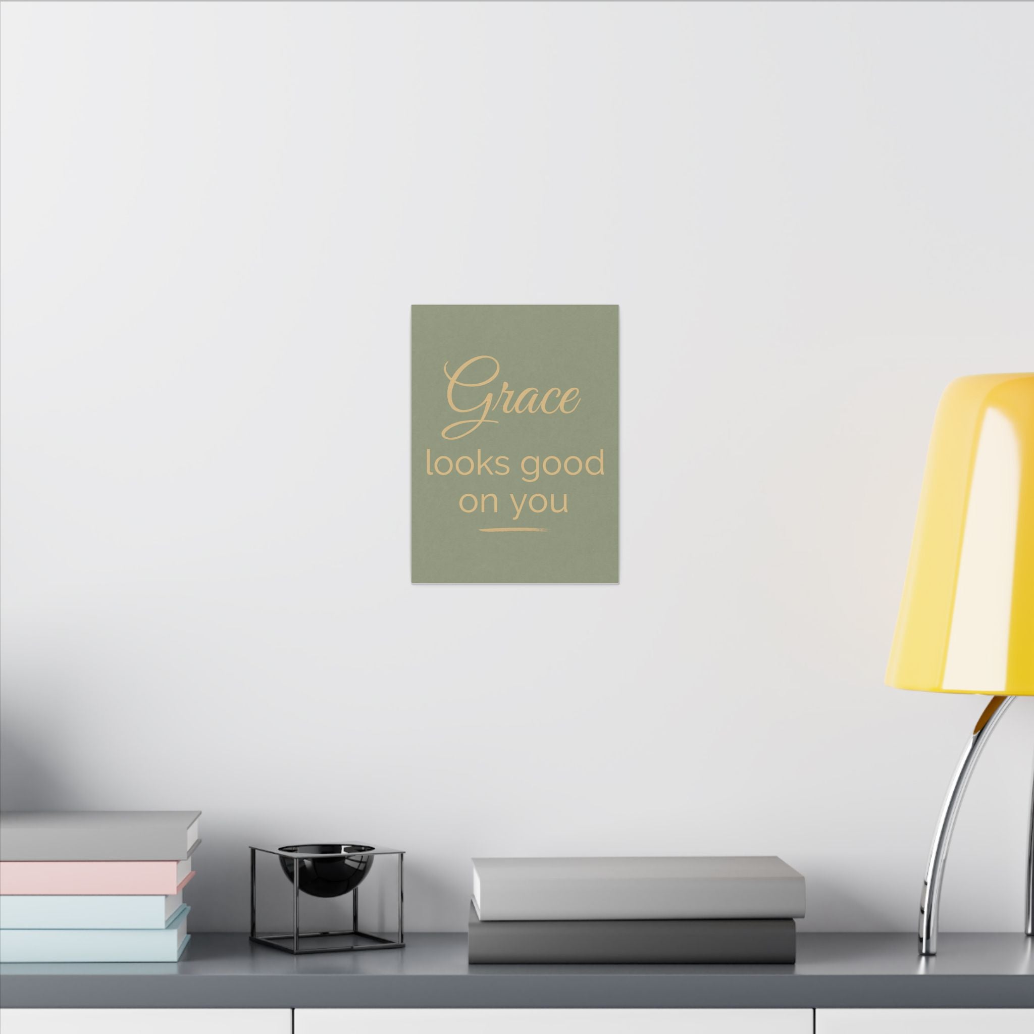 Inspirational Canvas Wall Art - 'Grace Looks Good on You'