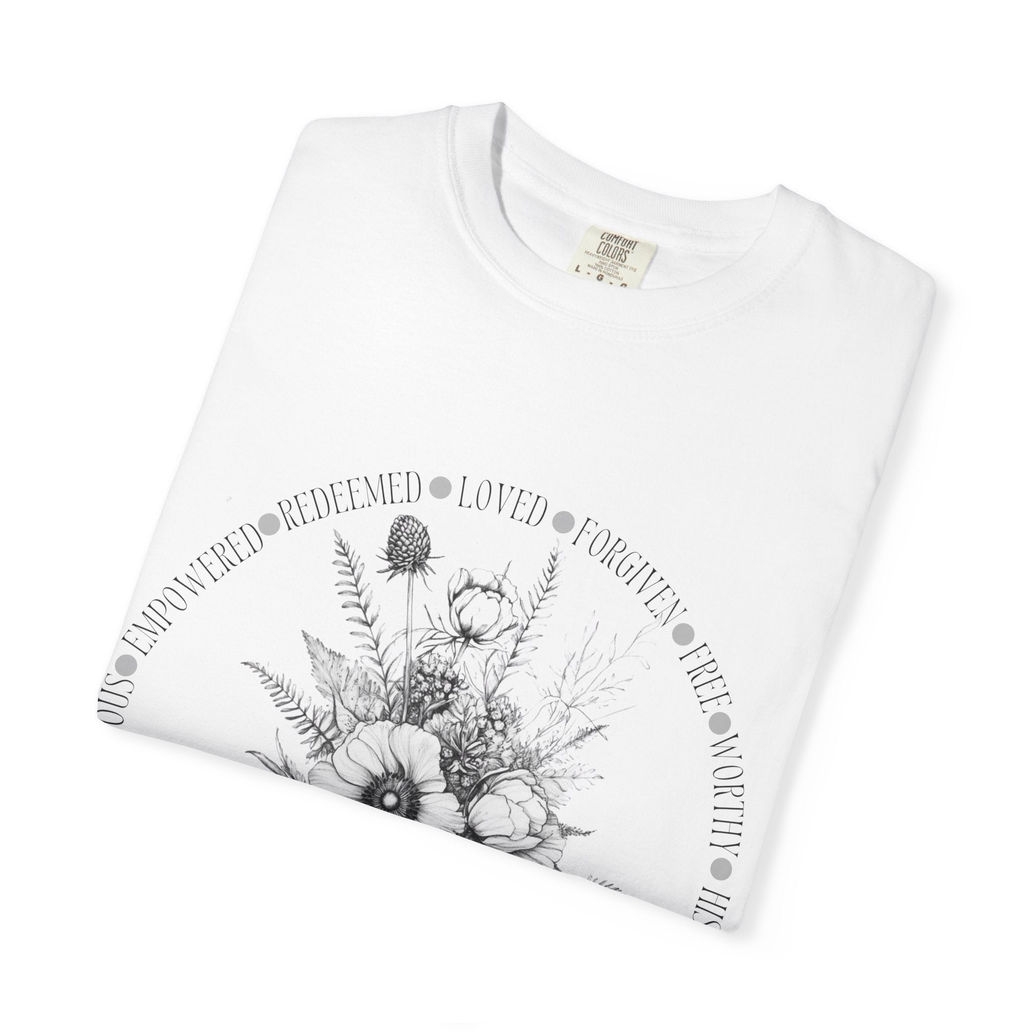 Wild Grace Botanical T-Shirt – Faith-Inspired Floral Tee