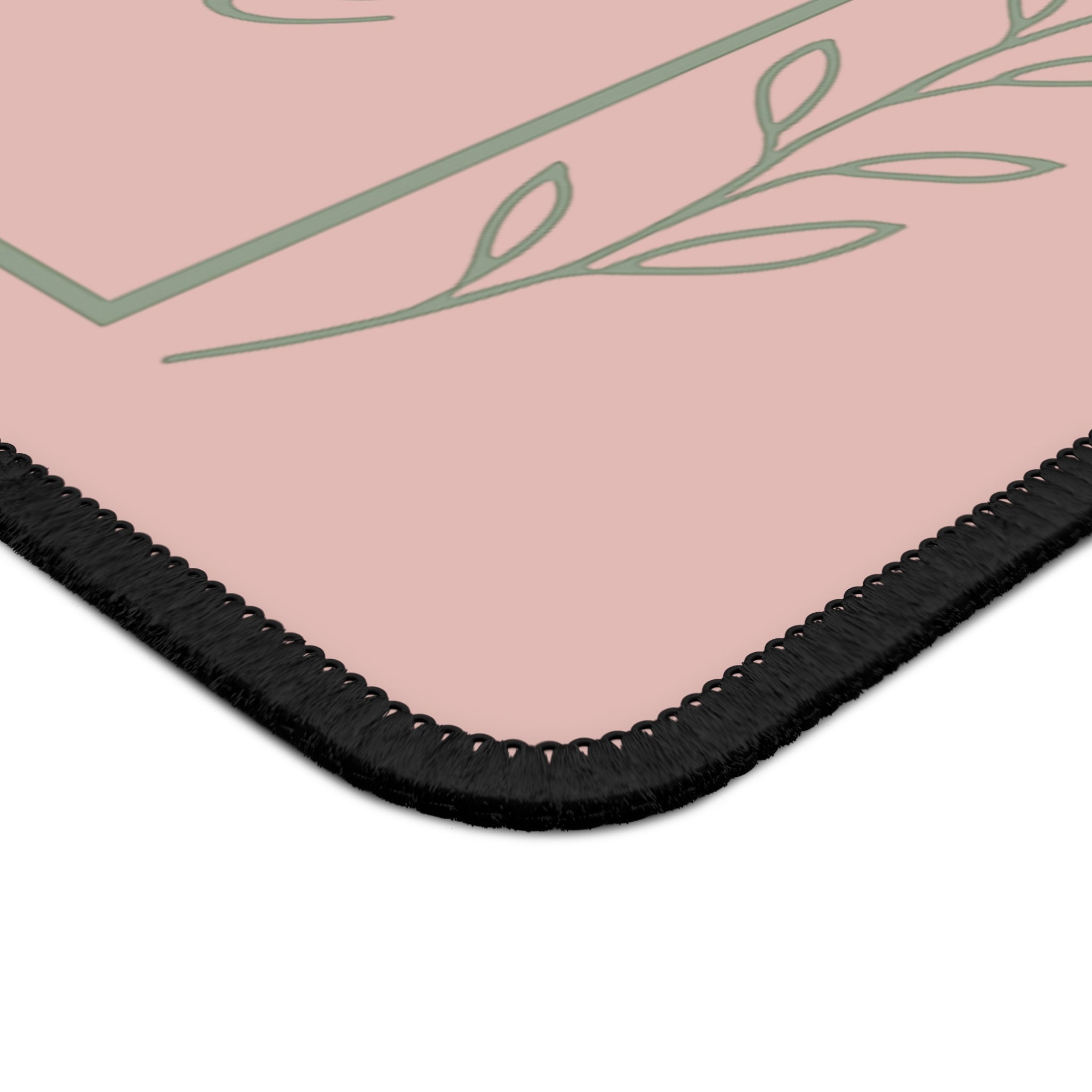 Rooted in Grace Pink Mouse Pad — Inspirational Desk / Gaming Mat