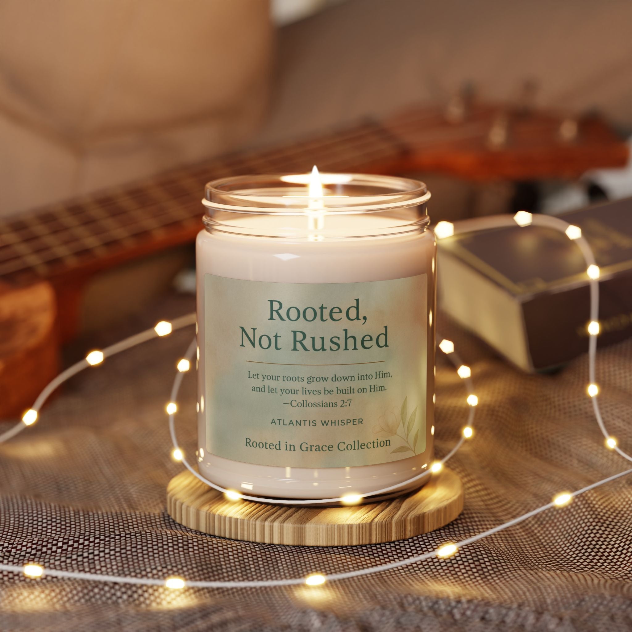 Rooted, Not Rushed — Atlantis Whisper Scented Soy Candle | Rooted in Grace Collection