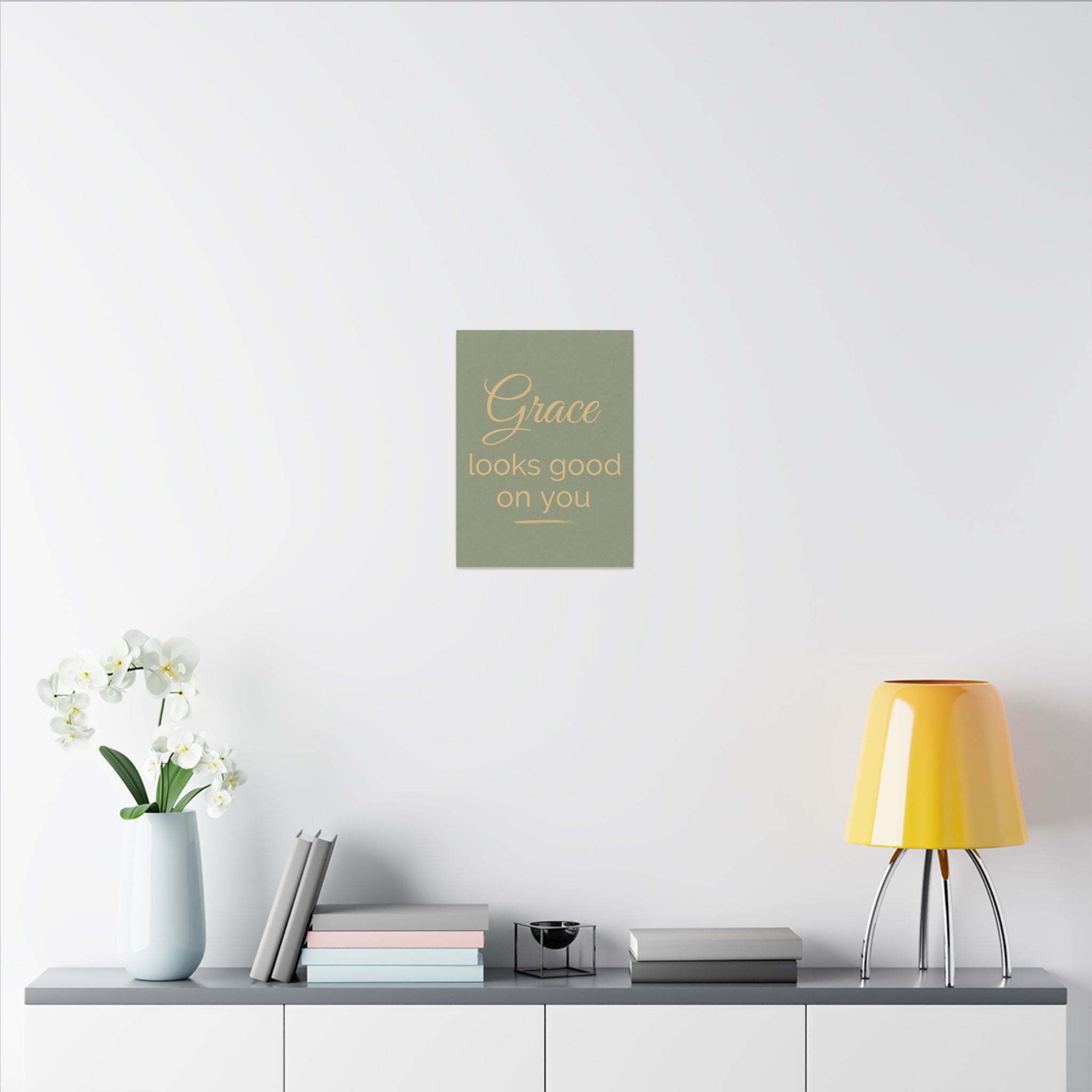 Inspirational Canvas Wall Art - 'Grace Looks Good on You'