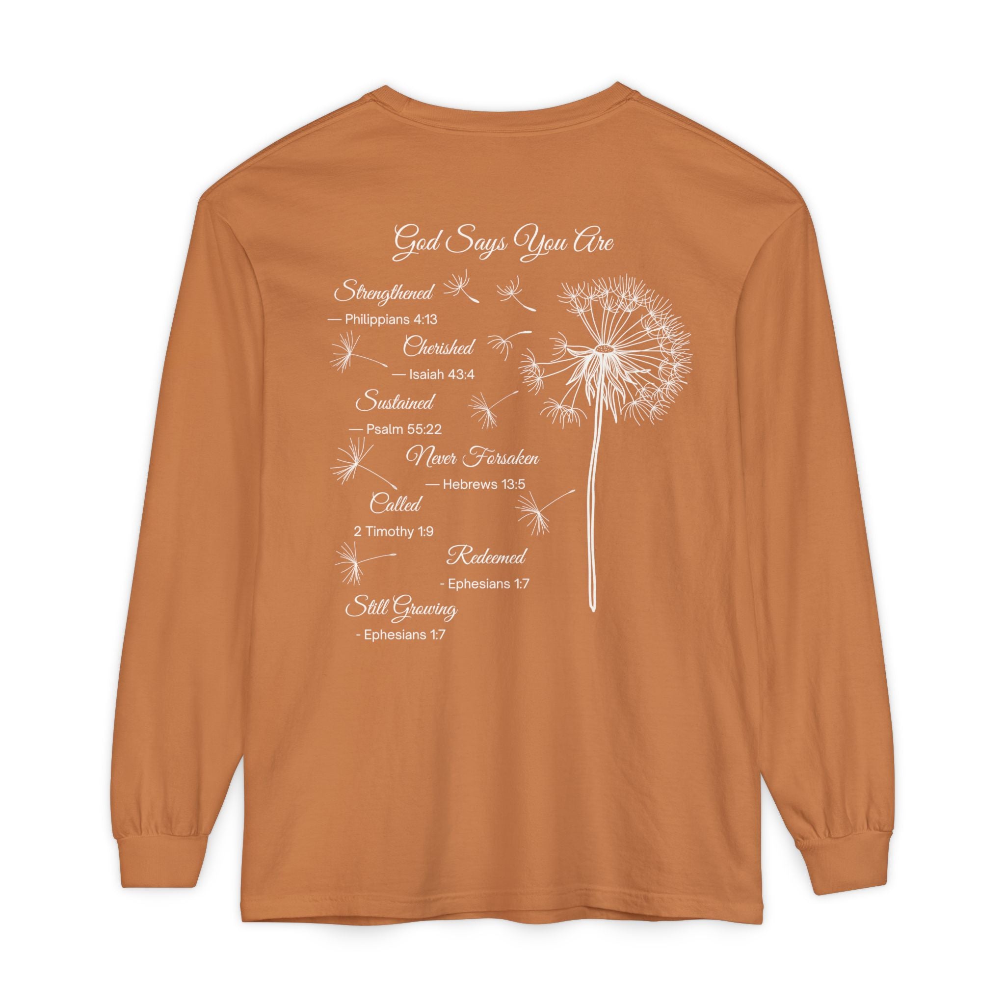 Rooted in Grace Long Sleeve – Garment-Dyed Comfort Fit