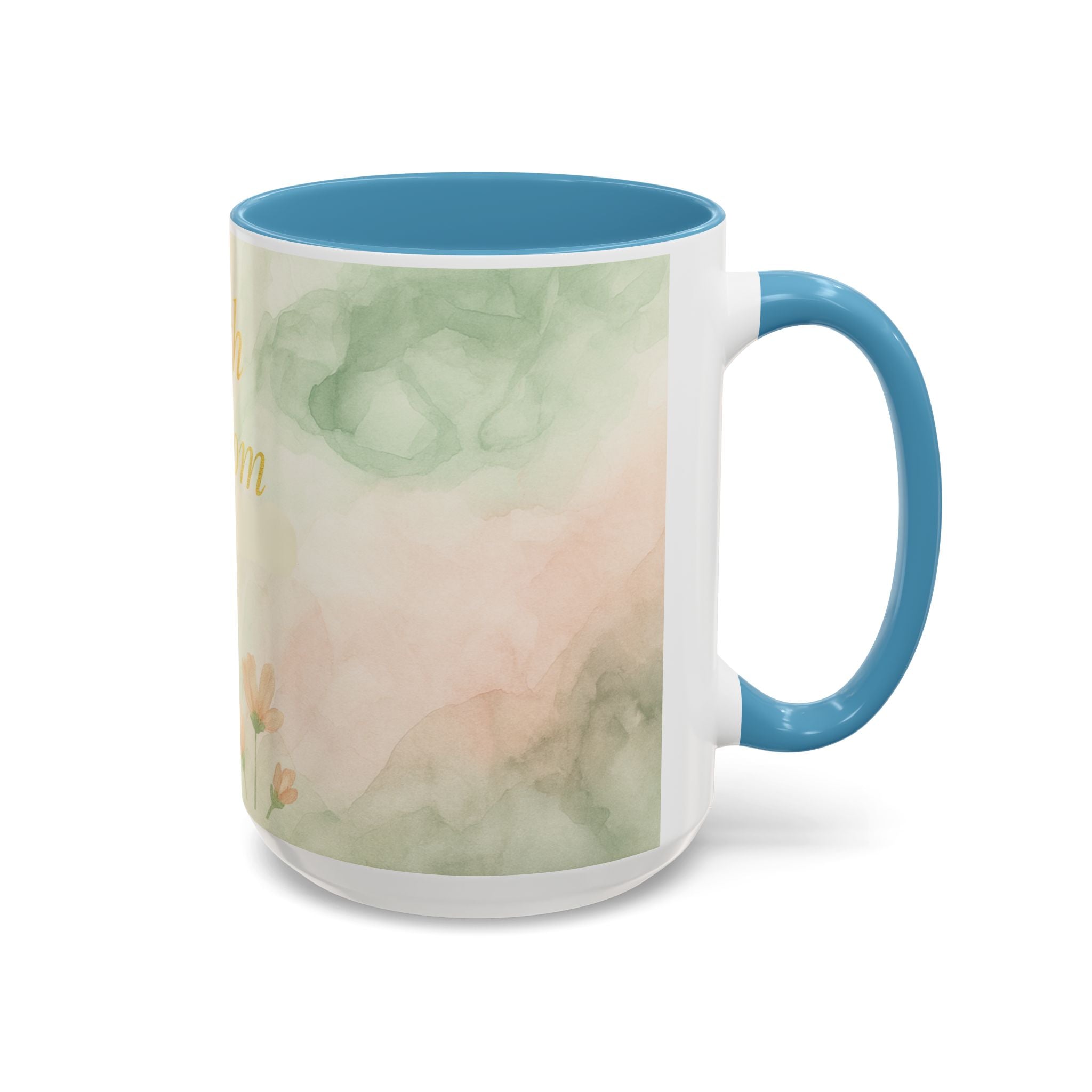 Faith in Bloom Coffee Mug - Inspirational Floral Design