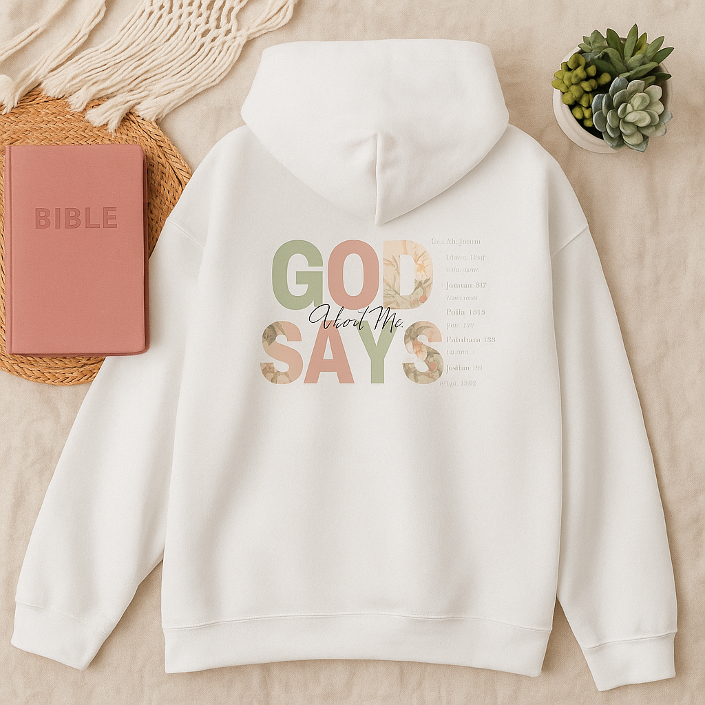 God Says You Are Hoodie – Christian Affirmation Sweatshirt