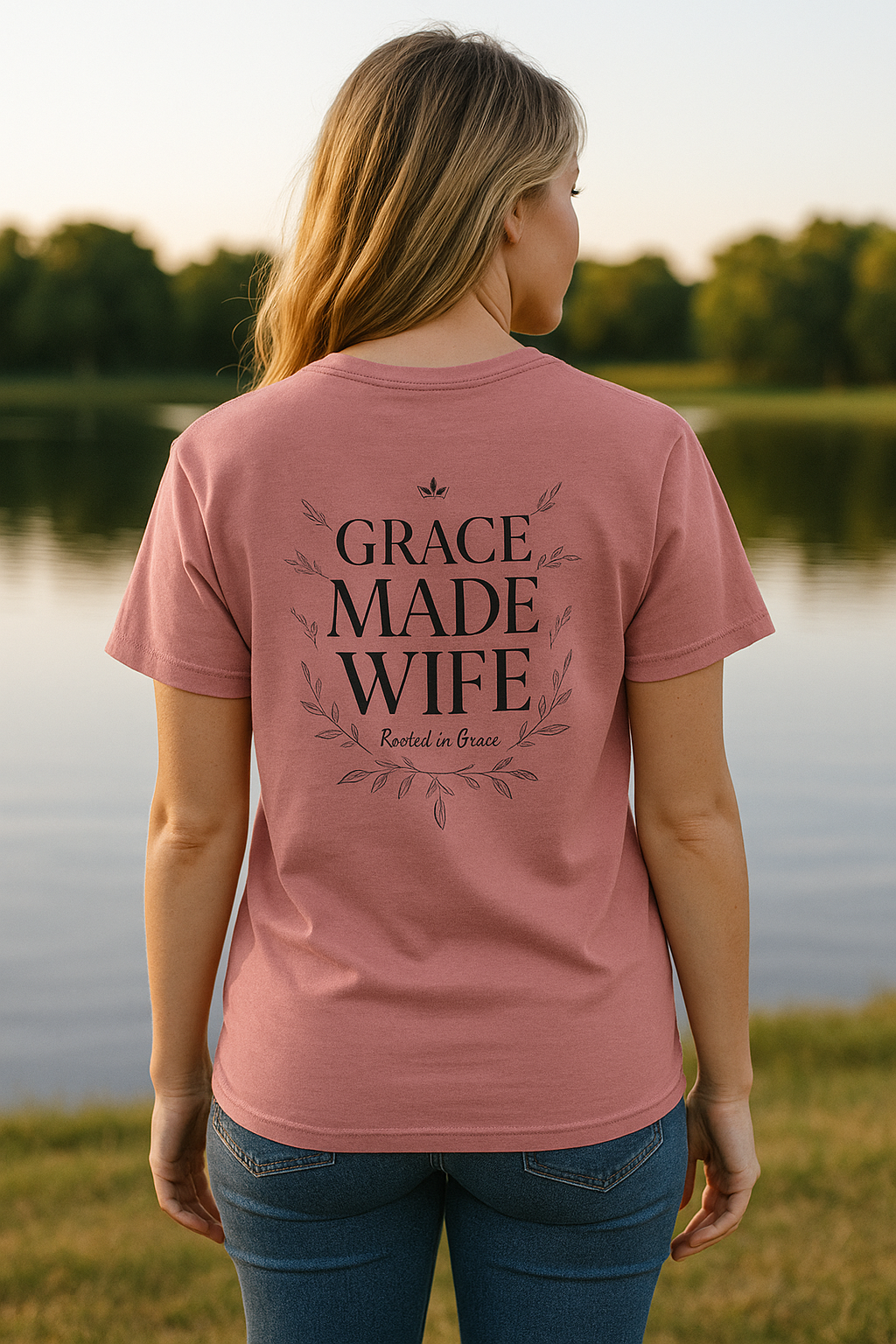 Grace Made Wife Tee — Rooted in Grace Collection
