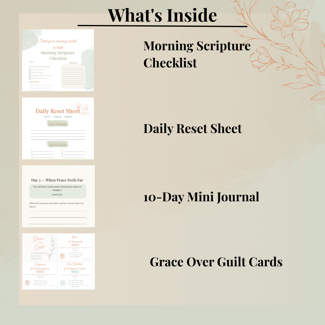 Morning Grace Collection 🌿 | Faith Printables for Peaceful Mornings