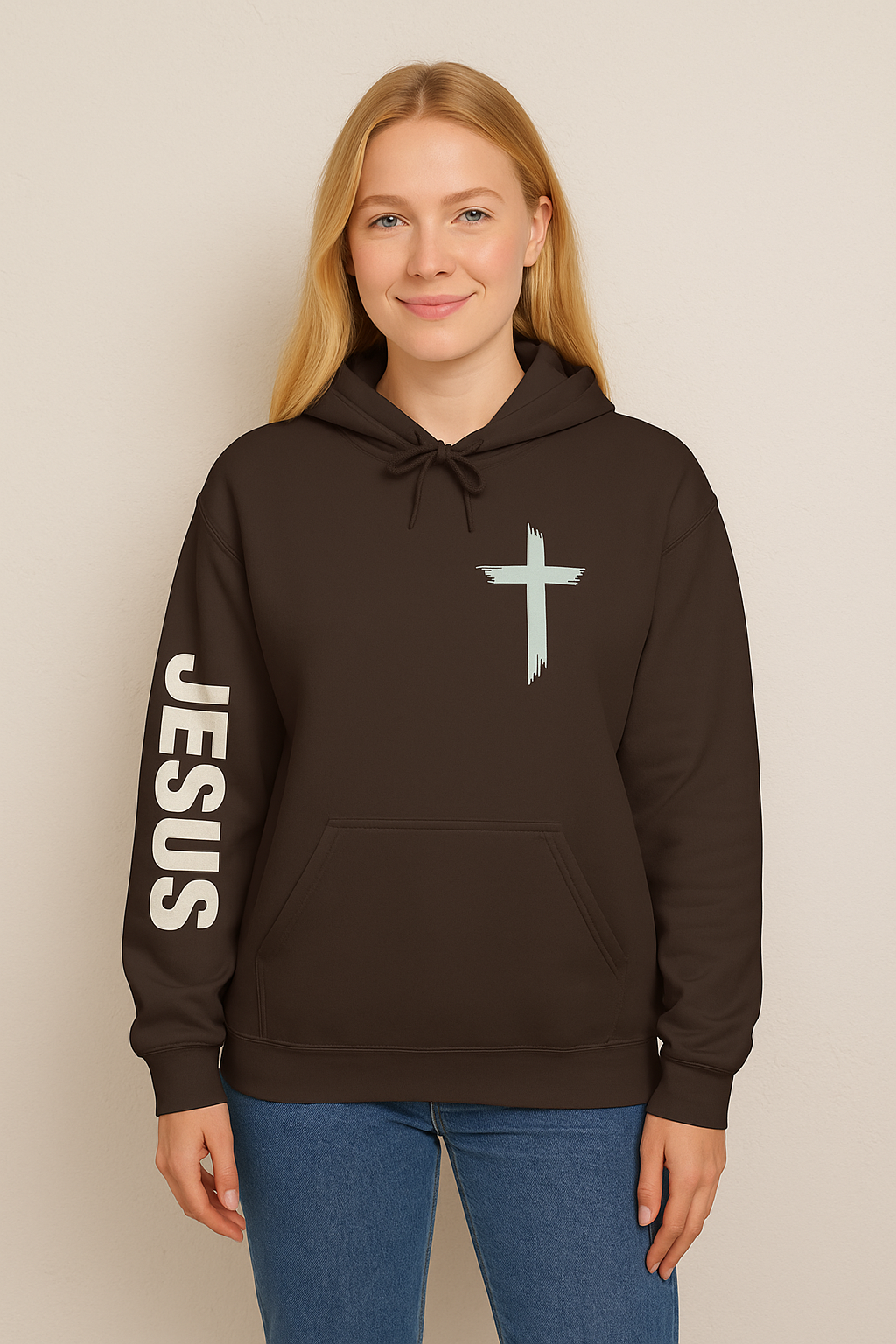 Christian Cross Hoodie – Faith in Quiet Form