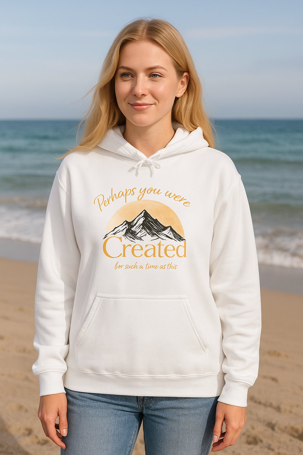 Created Mountain Hoodie — Inspirational Christian Adventure Pullover