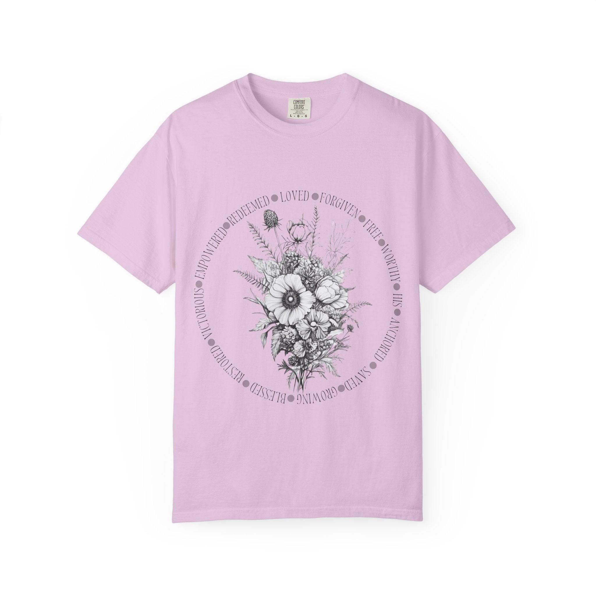 Wild Grace Botanical T-Shirt – Faith-Inspired Floral Tee