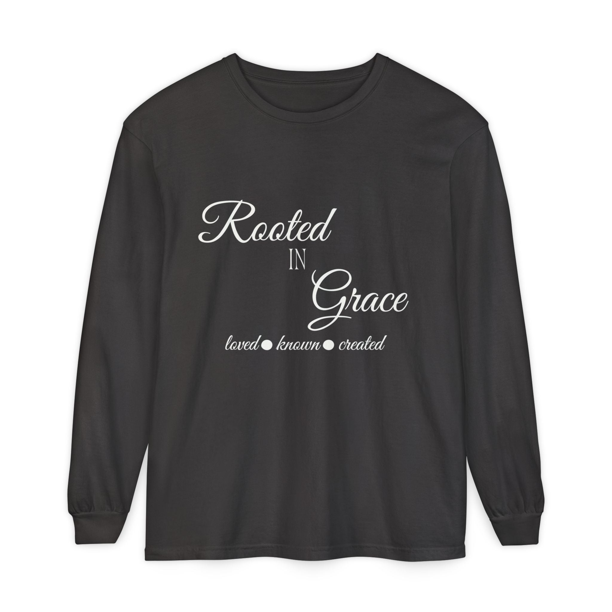 Rooted in Grace Long Sleeve – Garment-Dyed Comfort Fit