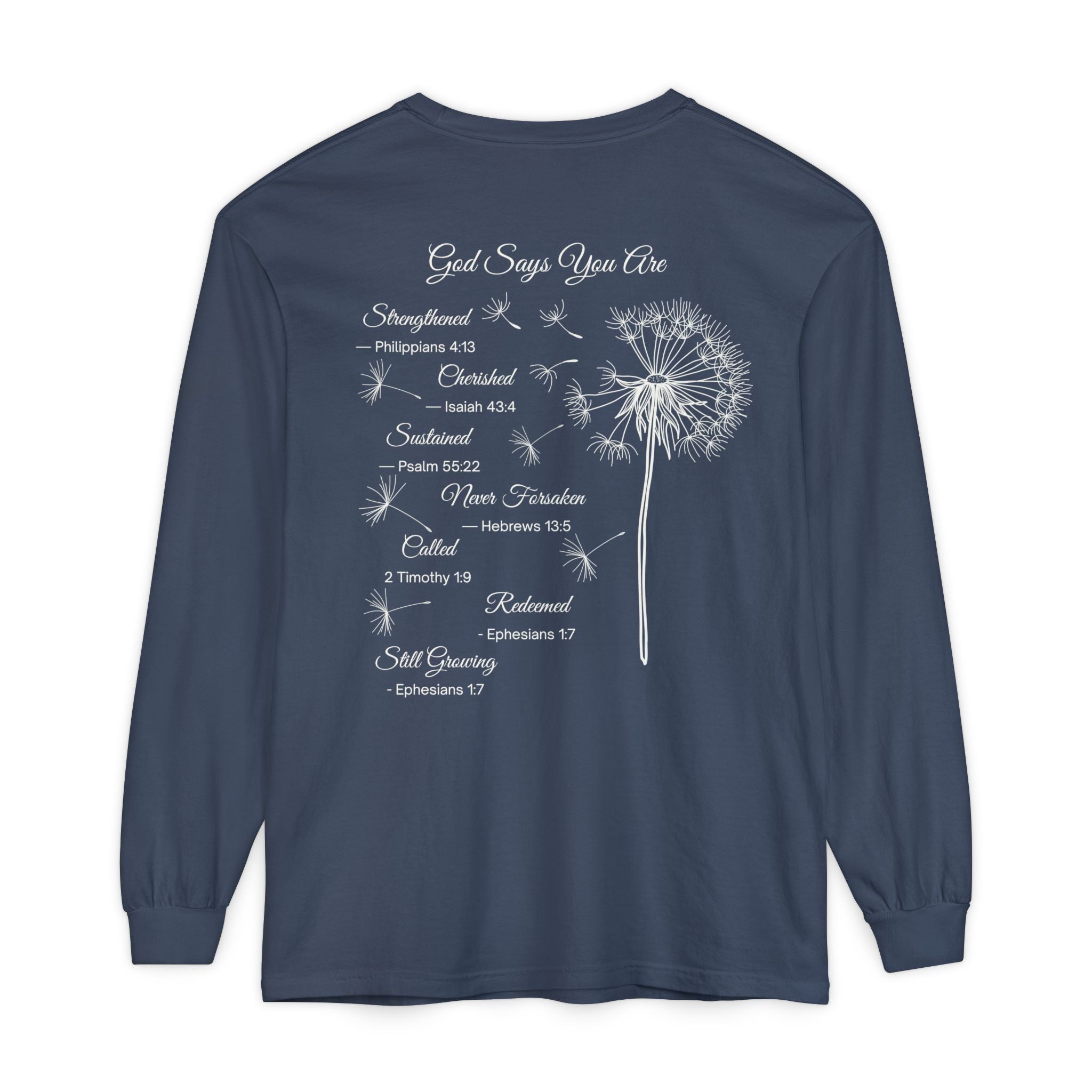 Rooted in Grace Long Sleeve – Garment-Dyed Comfort Fit
