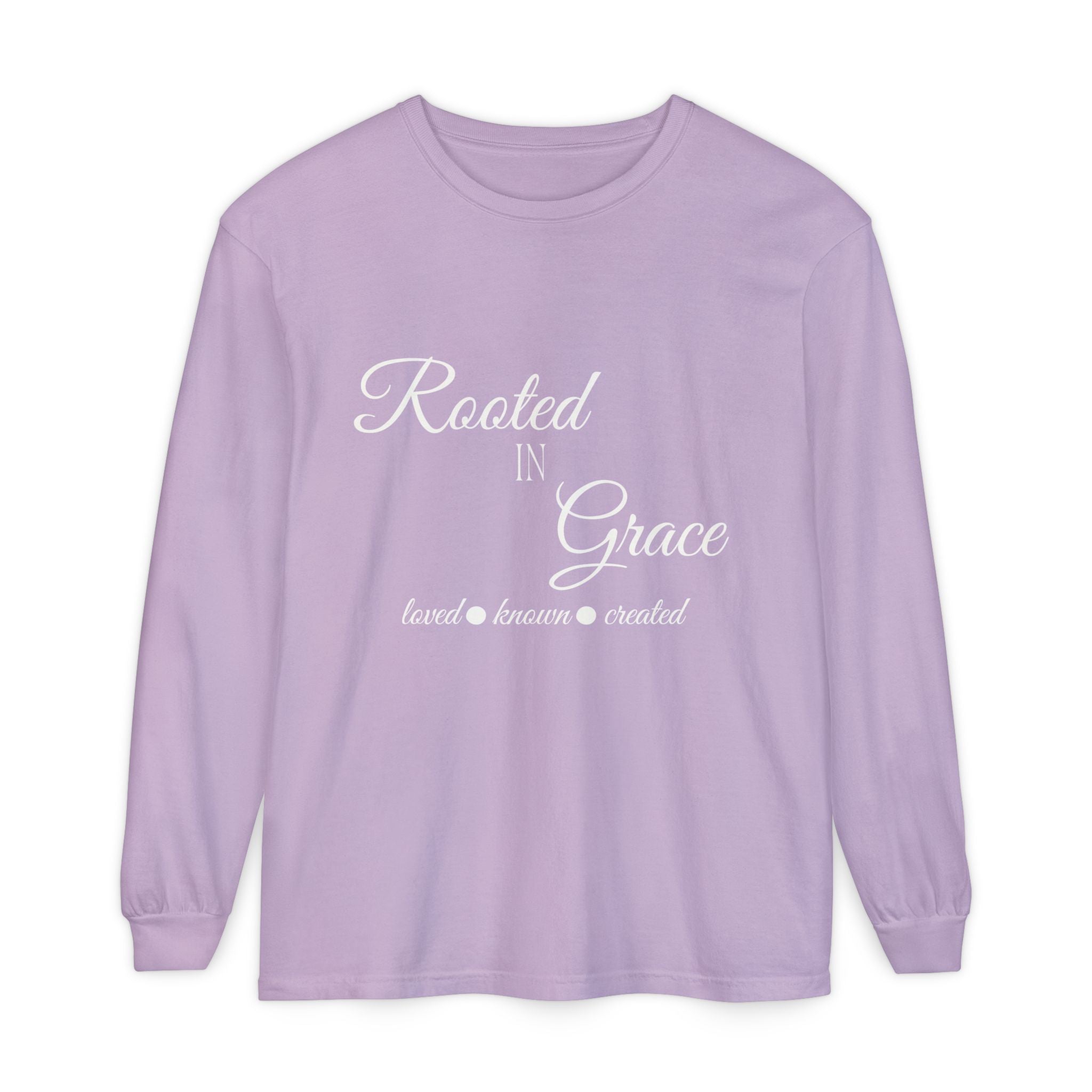 Rooted in Grace Long Sleeve – Garment-Dyed Comfort Fit