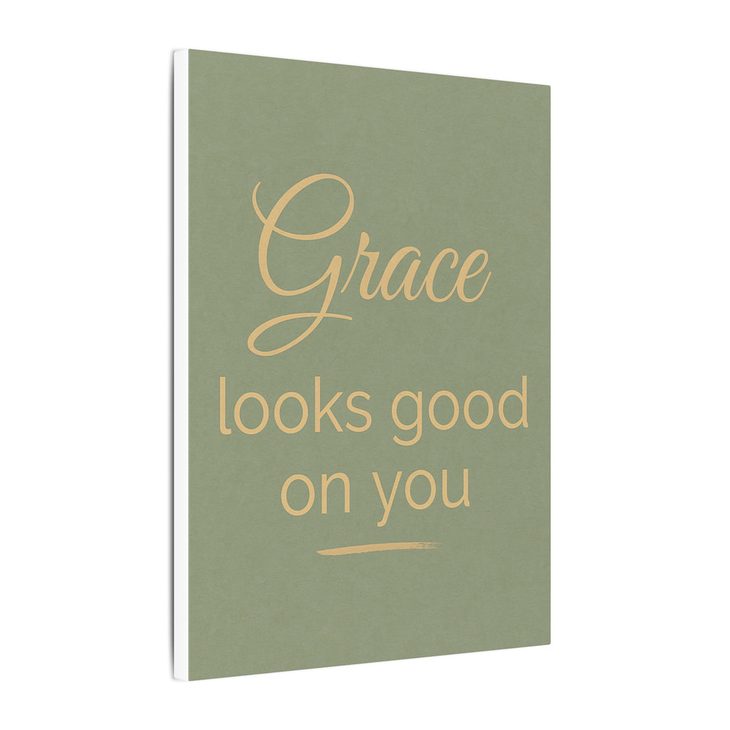 Inspirational Canvas Wall Art - 'Grace Looks Good on You'