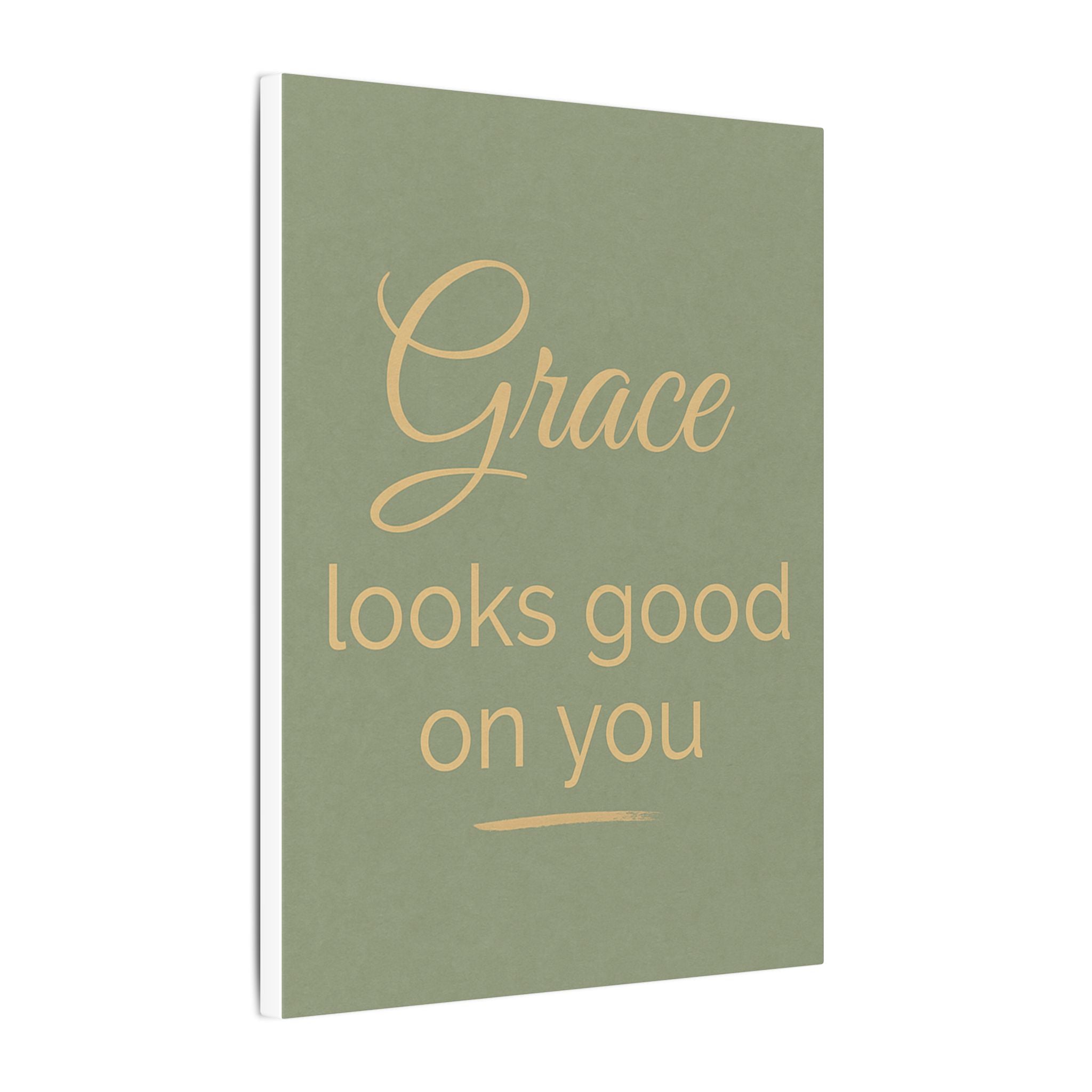 Inspirational Canvas Wall Art - 'Grace Looks Good on You'