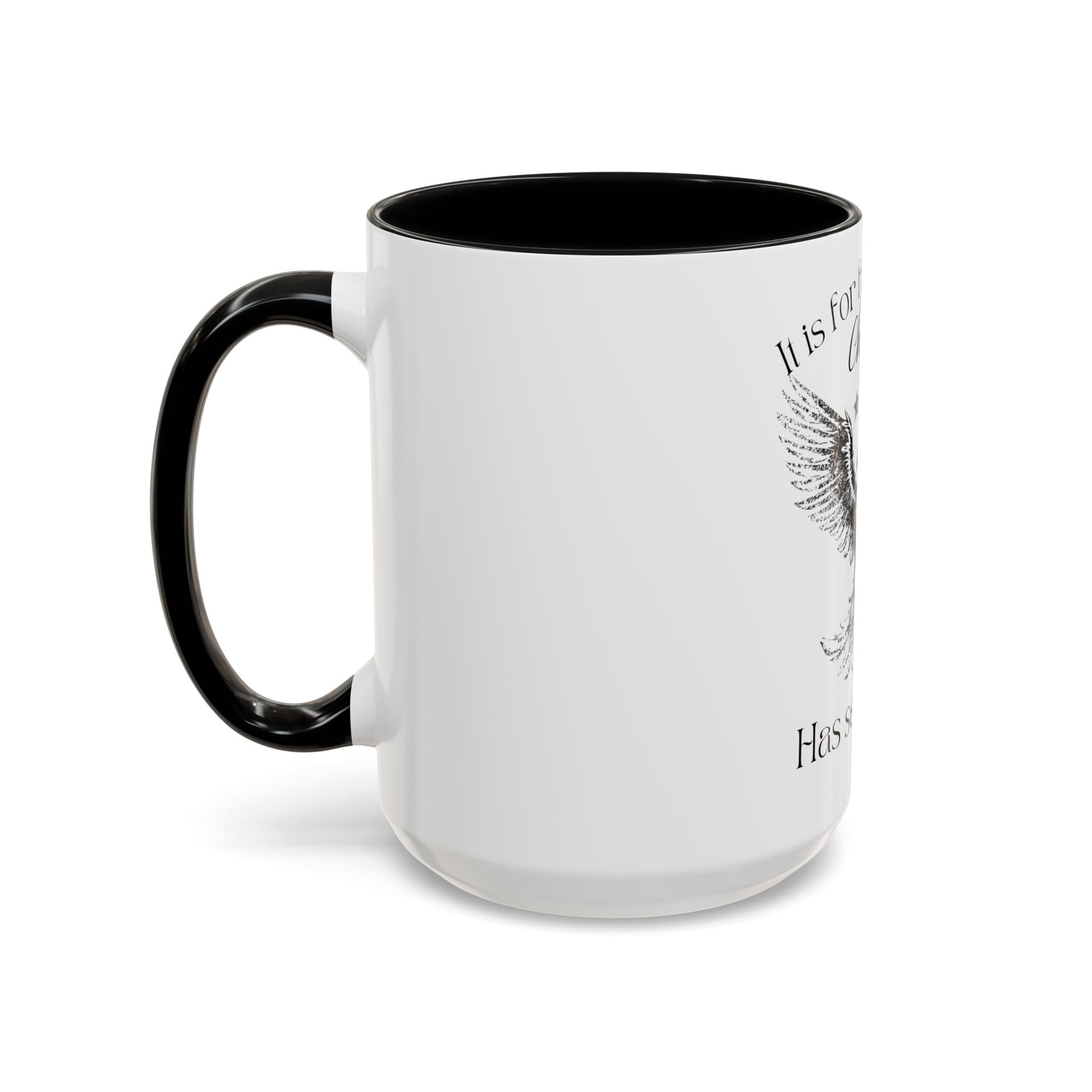 Christian Eagle Coffee Mug — "It Is for Freedom that Christ Has Set Us Free" Accent Mug