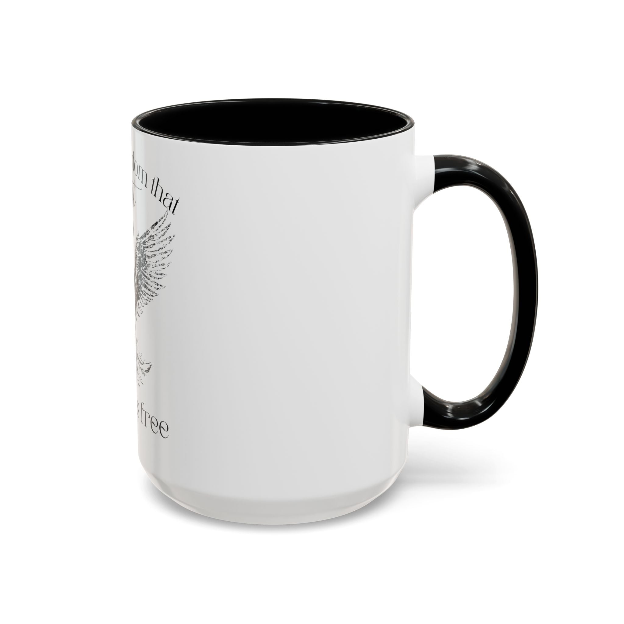 Christian Eagle Coffee Mug — "It Is for Freedom that Christ Has Set Us Free" Accent Mug