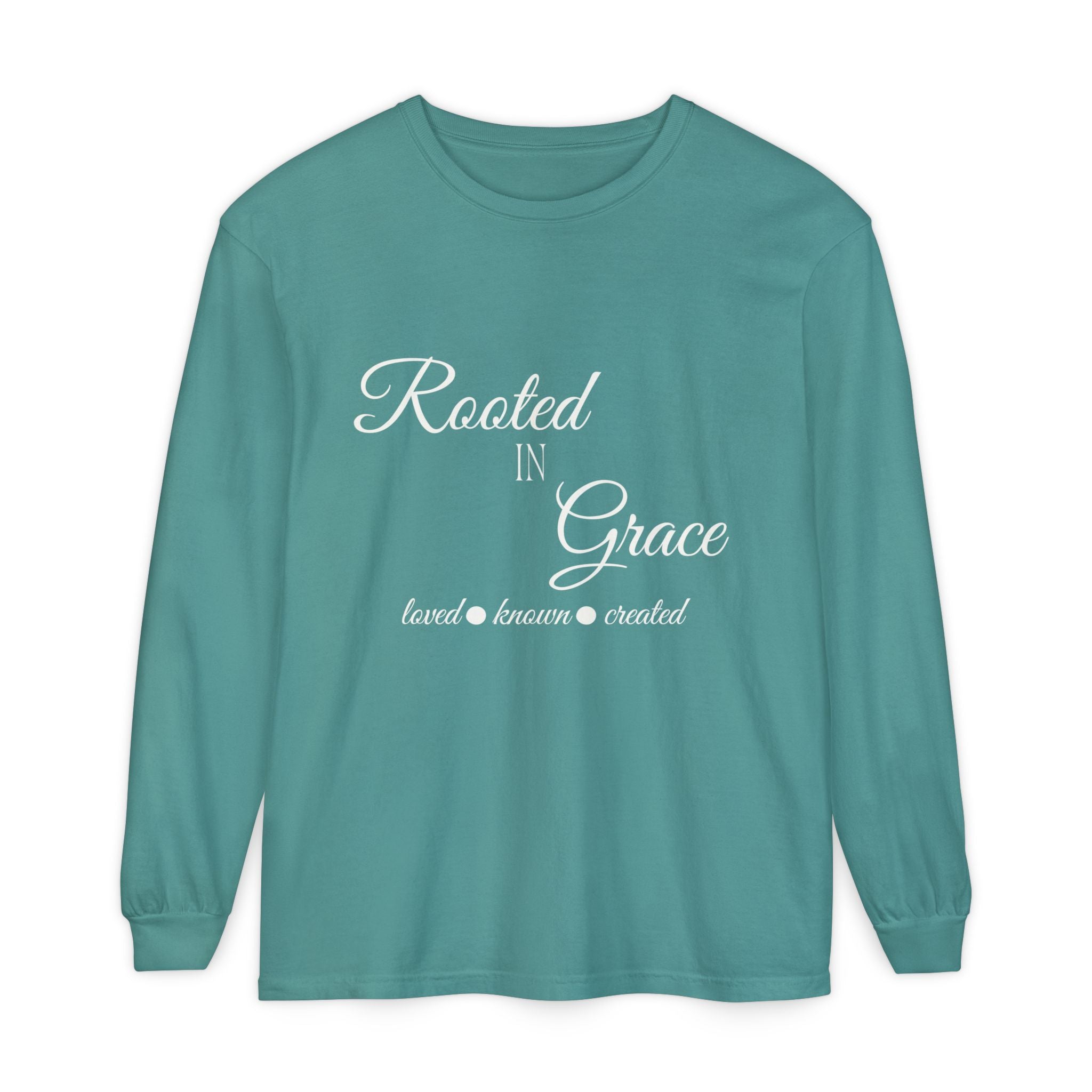 Rooted in Grace Long Sleeve – Garment-Dyed Comfort Fit