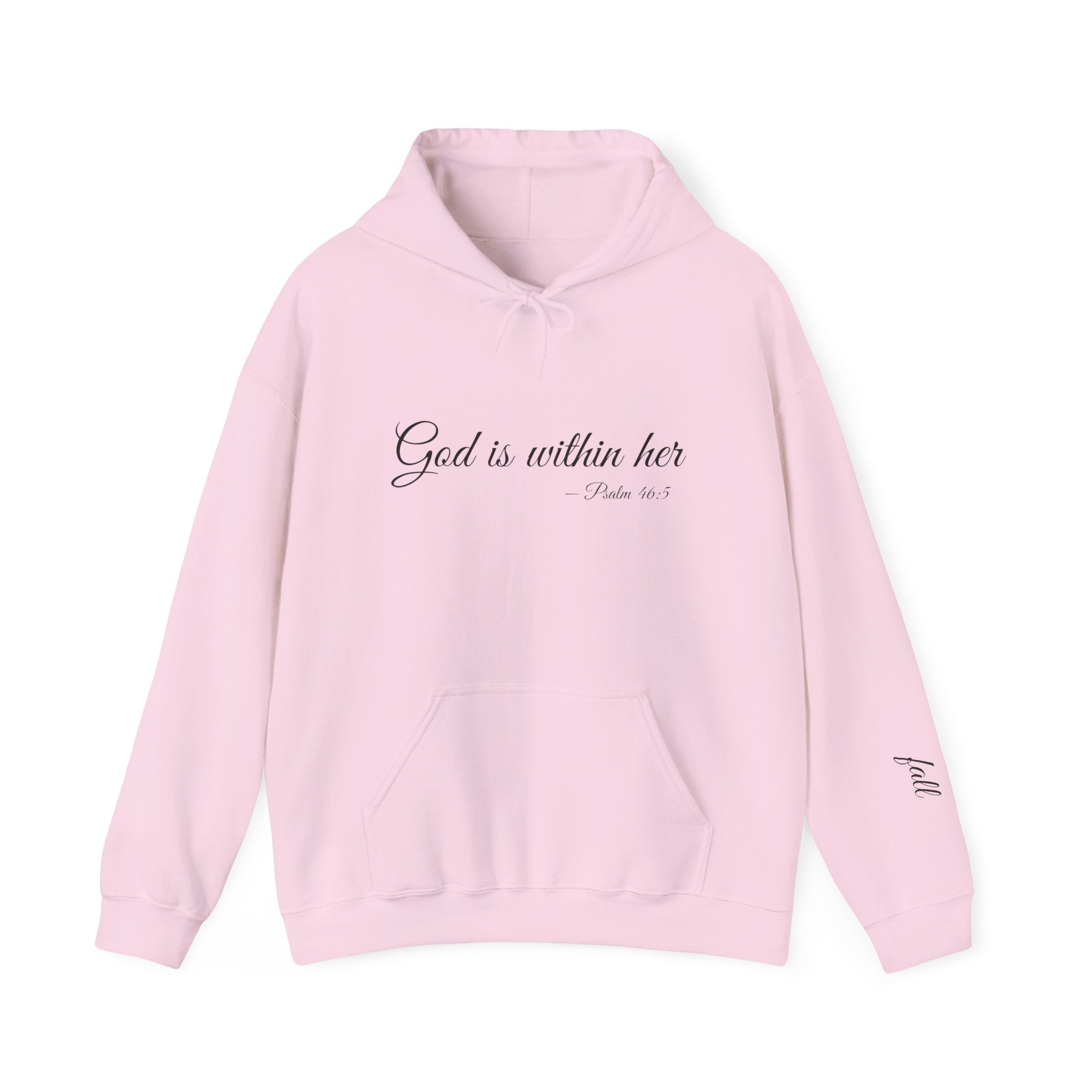 God Is Within Her Hoodie — Inspirational Christian Scripture Pullover